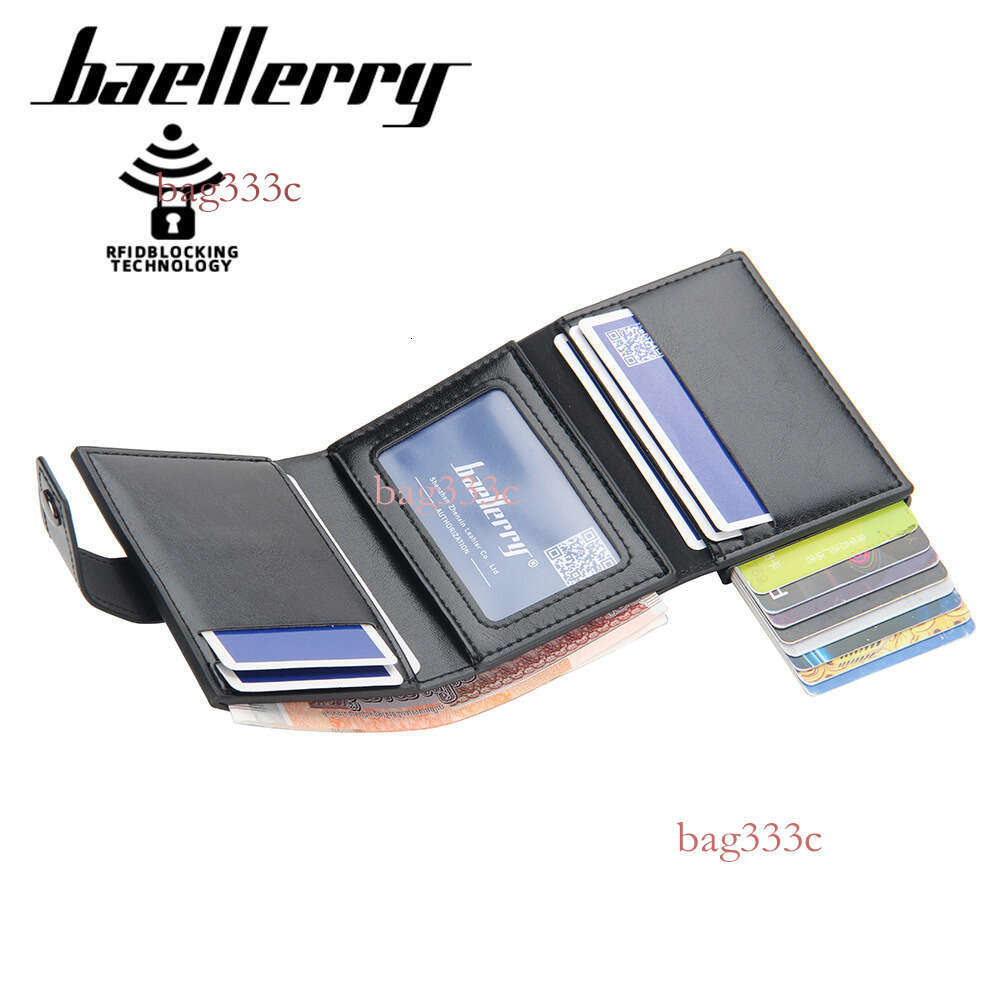 New Arrivals Men's Holder European And American Automatic Pop-Up Clip New Metal Aluminum Shell RFID Card Case MASA