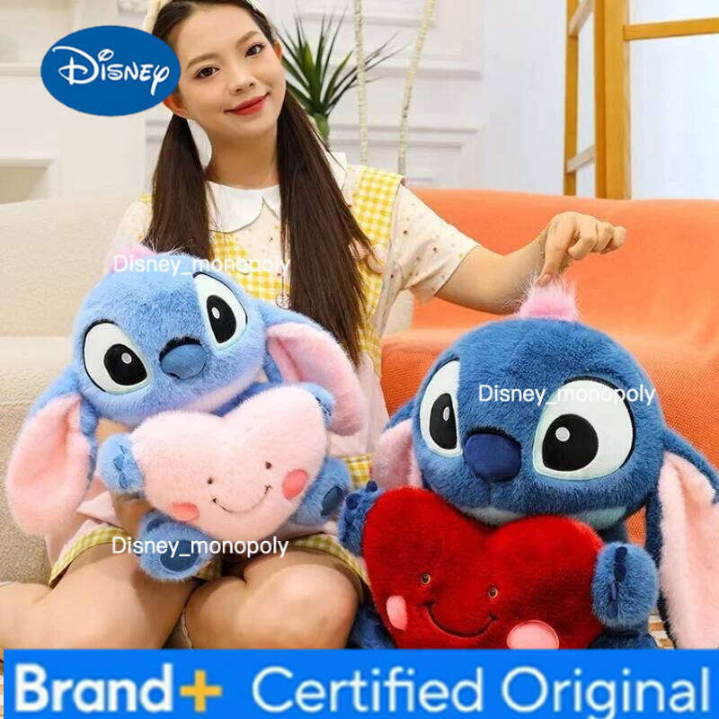 Disney 25cm Lilo and Stitch Plush Toy Cartoon Anime Stuffed Kawaii Valentine's Day Love Stich Doll Plushie Kids Xmas Gifts H260126