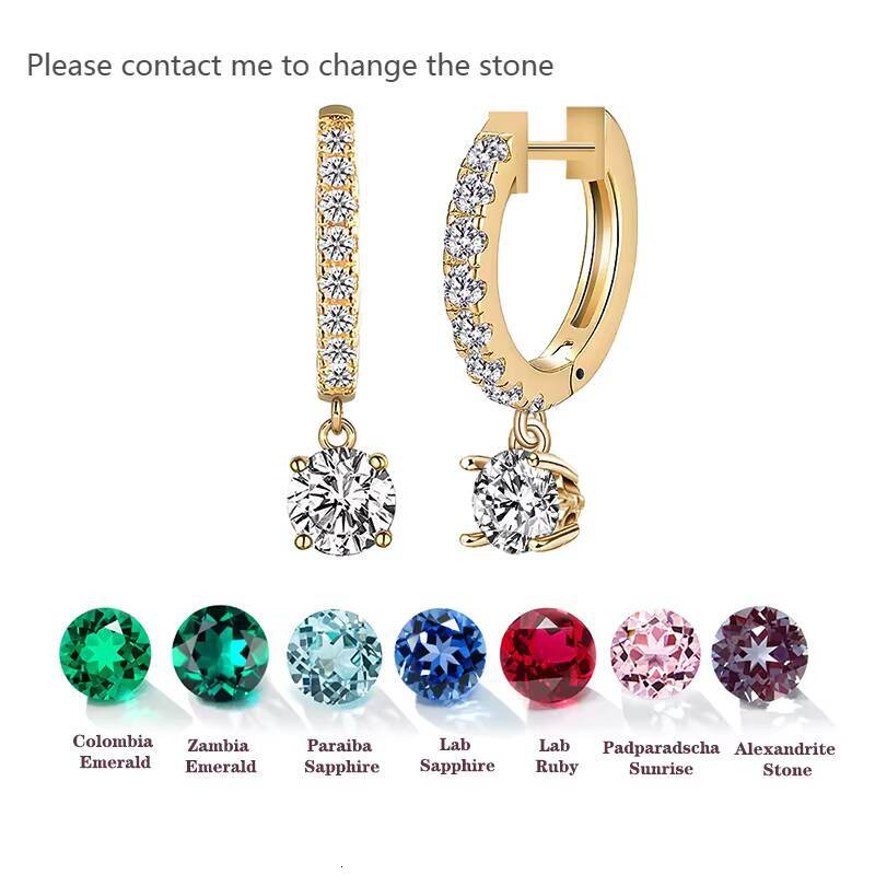 Starsgem 14k Gold Def Vs Vvs Synthetic Diamond Prong Style Claw Setting Earring 5mm Lab Grown Diamond Earrings