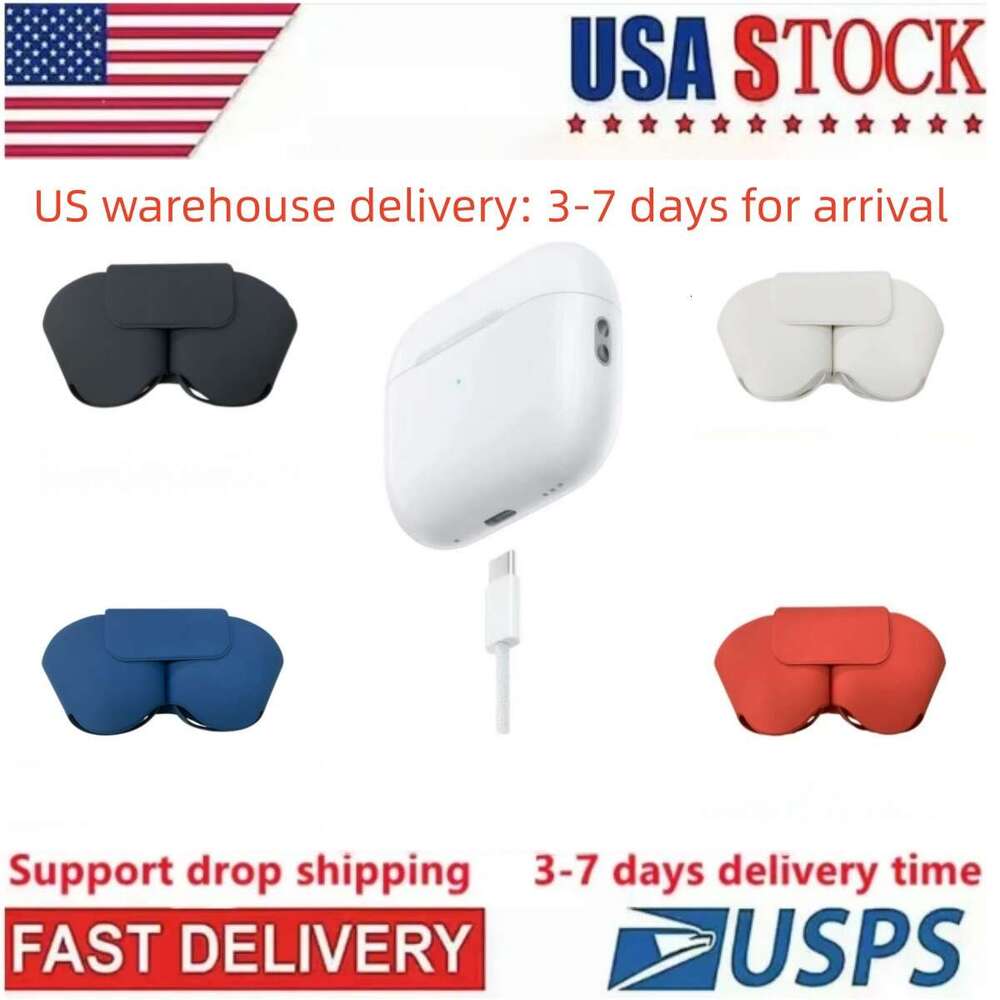 USA Stock for apple headphones 2 Headphones airpods pro max 3 Accessories Wireless Earphone maxes ANC Noise Canceling airpodspro Max earbuds Smart Case
