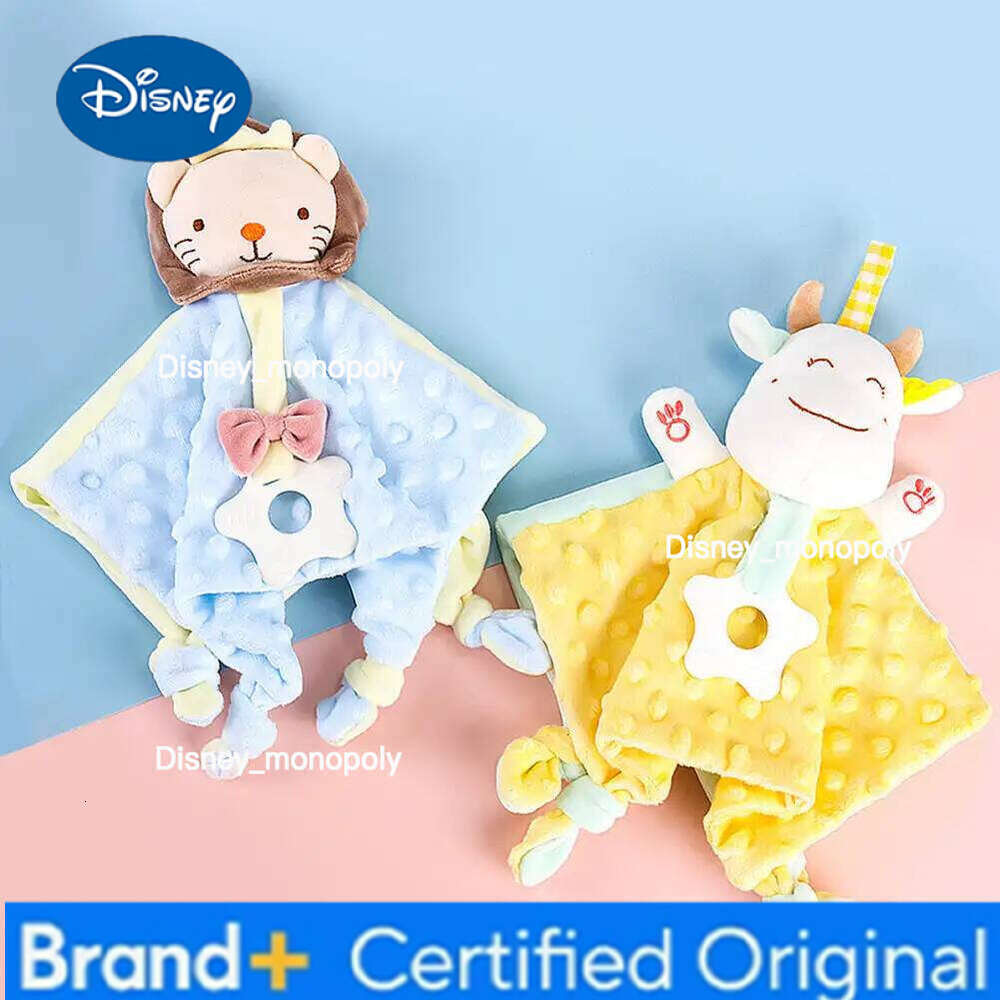 Disney 1Pc Soft Sleeping Dolls For Newborn Baby Cute Comfort Plush Stuffed Animal Security Blanket Soothe Appease Towel H260126
