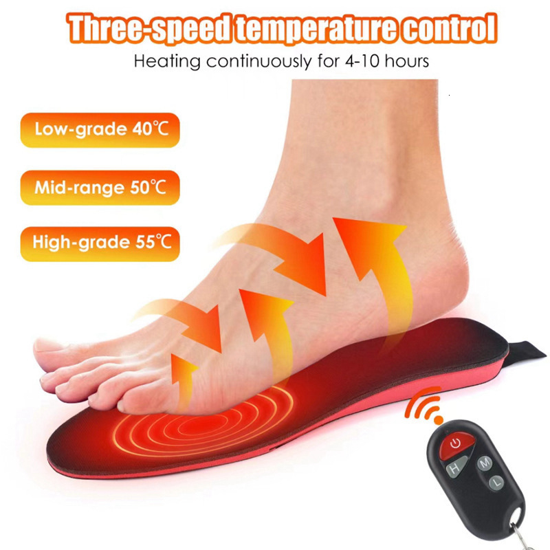 Electric heating pad wireless charging insole adjustable temperature foot pad used for hiking 240919 ww