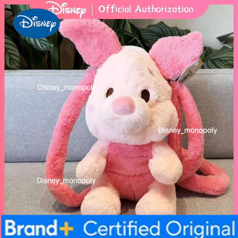 Disney 30CM Winnie The Pooh Piglet Plush Toy Bag Knapsack Cute Cartoon Animal Doll Anime Companion Memorable Birthday Gift H2601261