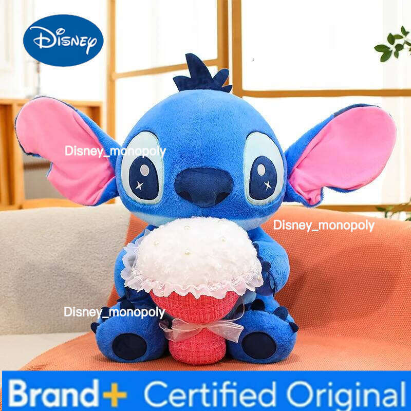 Disney Cartoon Stitch Stuffed Dolls Anime Plush Baby Pendant Toys Kawaii Birthday Christmas Gift For Kids H260126