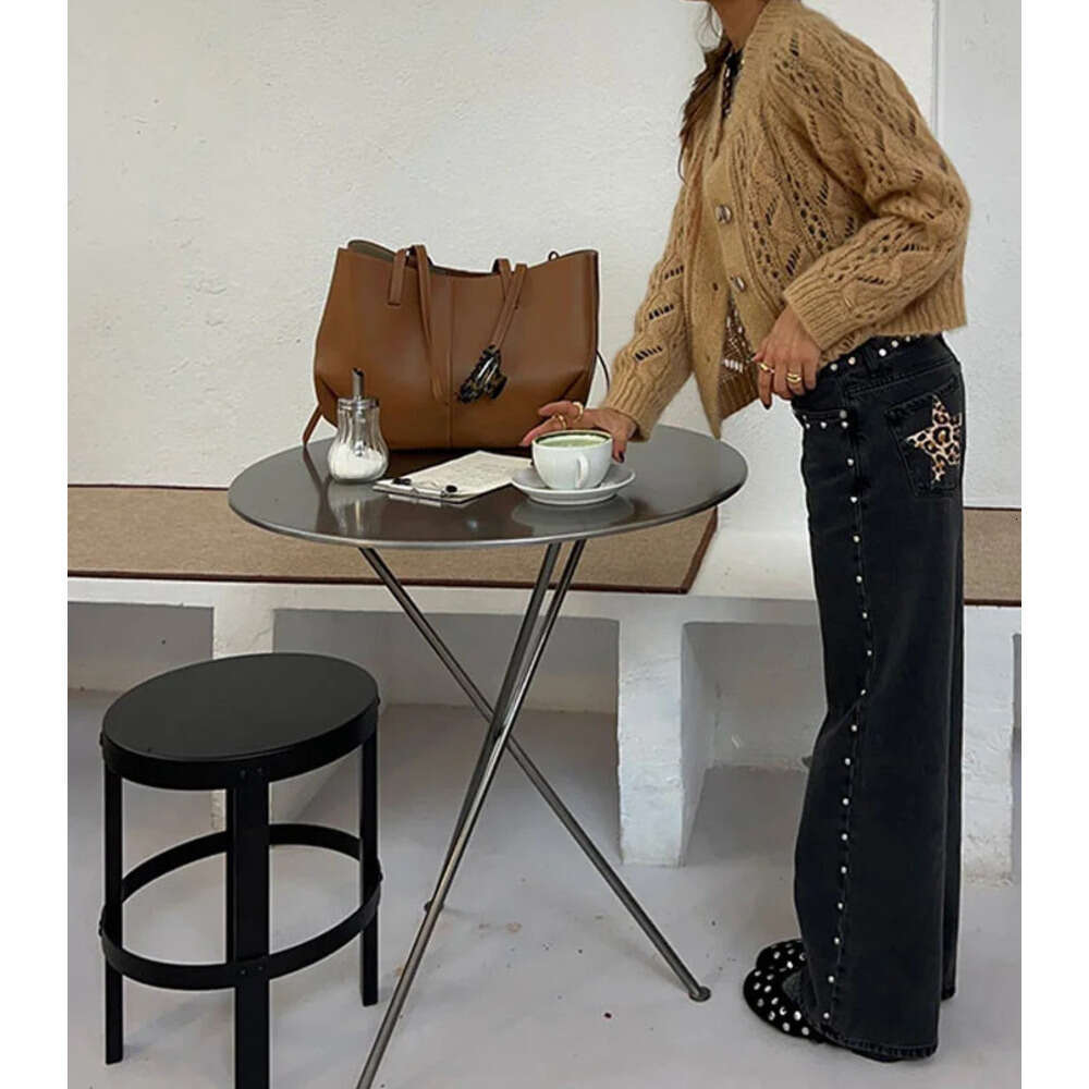 Fashion Leopard Star Print Jeans Women High Waist Zipper Straight Wide Leg Pants 2026 Spring New Lady Casual Streetwear C260126 - view 4