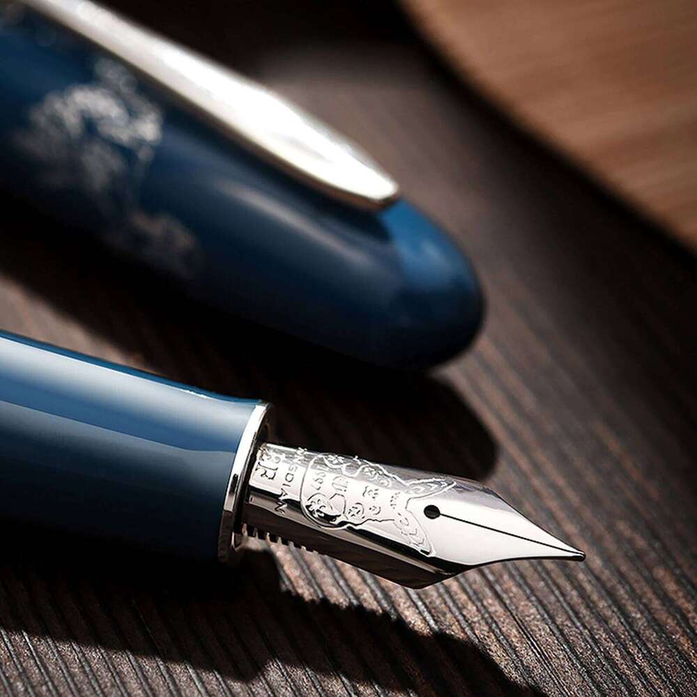 Hongdian N23 Fountain Pen Rabbit Year Limited High-End Students Business Office Writing supplies Gold Carving student gift pens 26Y0126