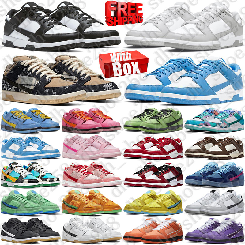 Free Shipping With Box Designer sneakers sb Shoes dunckes travisscot trainers travis dunkssb mens dunklows womens duncs low chaussure dunsk discount