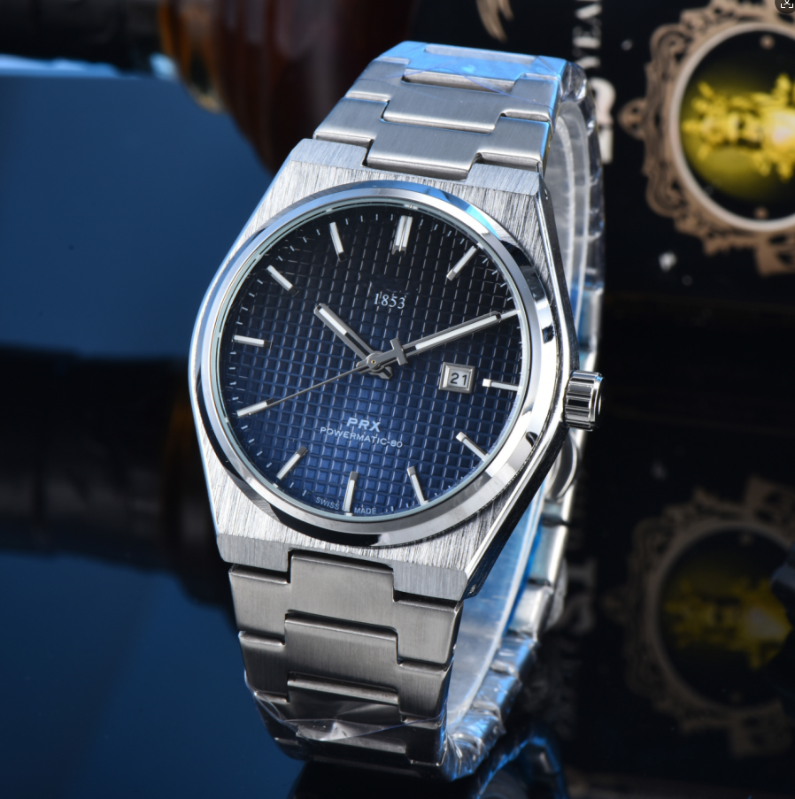 Fashion1853 TISSOTSitty PRX Quartz Wrist Watches bell wristwatches High Quality Luxury Brand Chronograph Clock stainless steel Belt