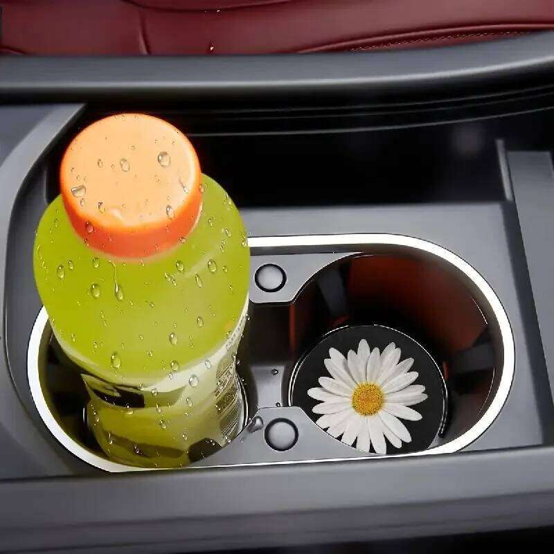 Durable Non-slip Beverage Mat Set with Thermally Protected Design for Automobiles' Cups