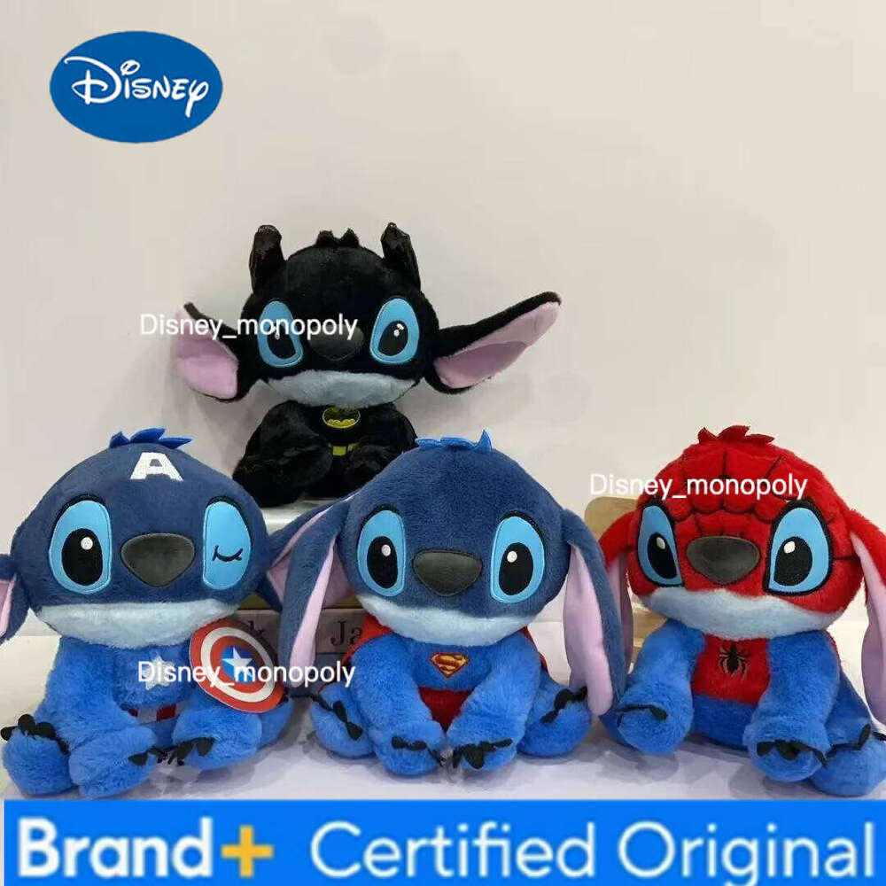 Disney Stitch as Spider-Man Batman 20cm Plush Doll, Cos Series Stuffed Animal, Christmas Decoration & Gift H260126