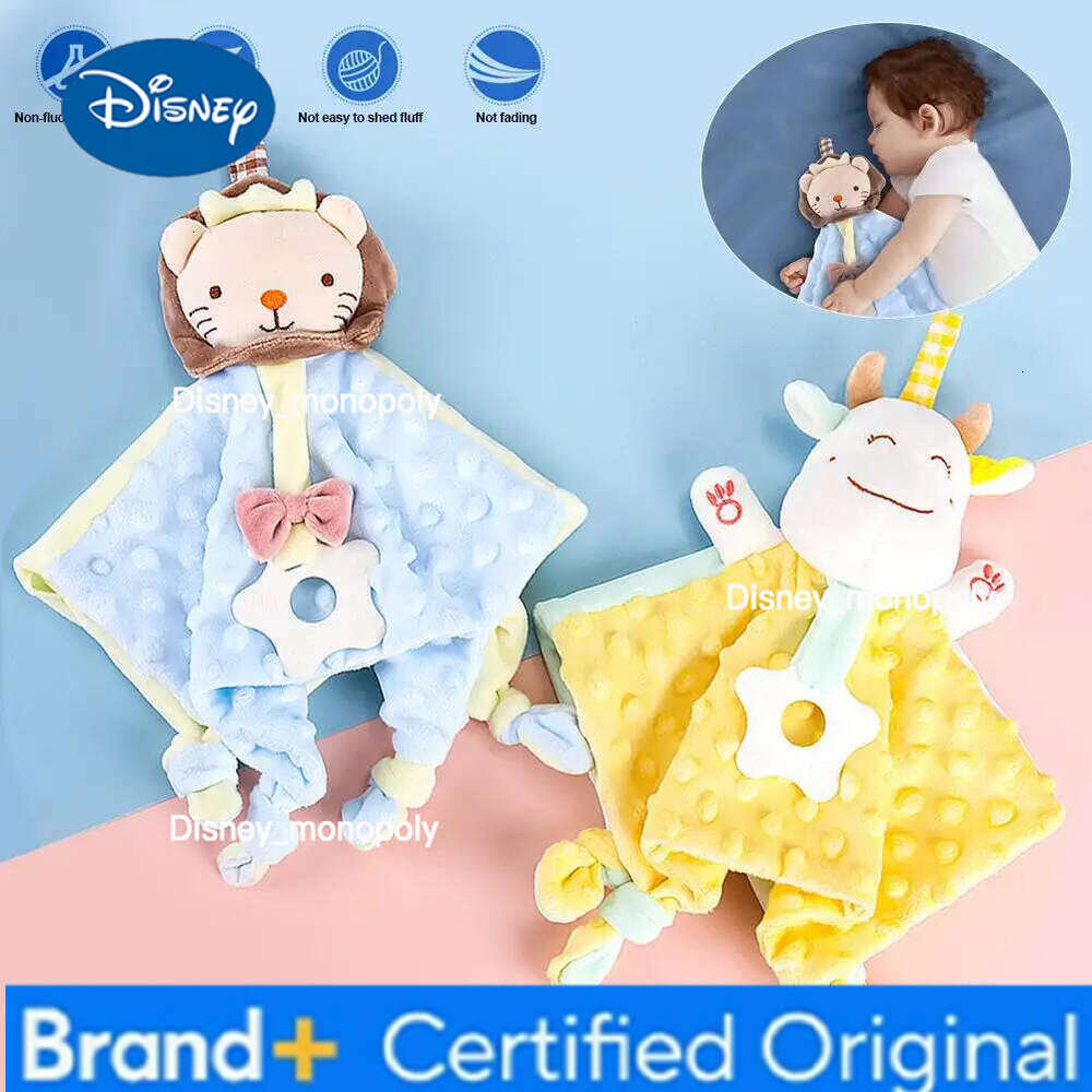 Disney 1Pc Soft Sleeping Dolls For Newborn Baby Cute Comfort Plush Stuffed Animal Security Blanket Soothe Appease Towel H26012611