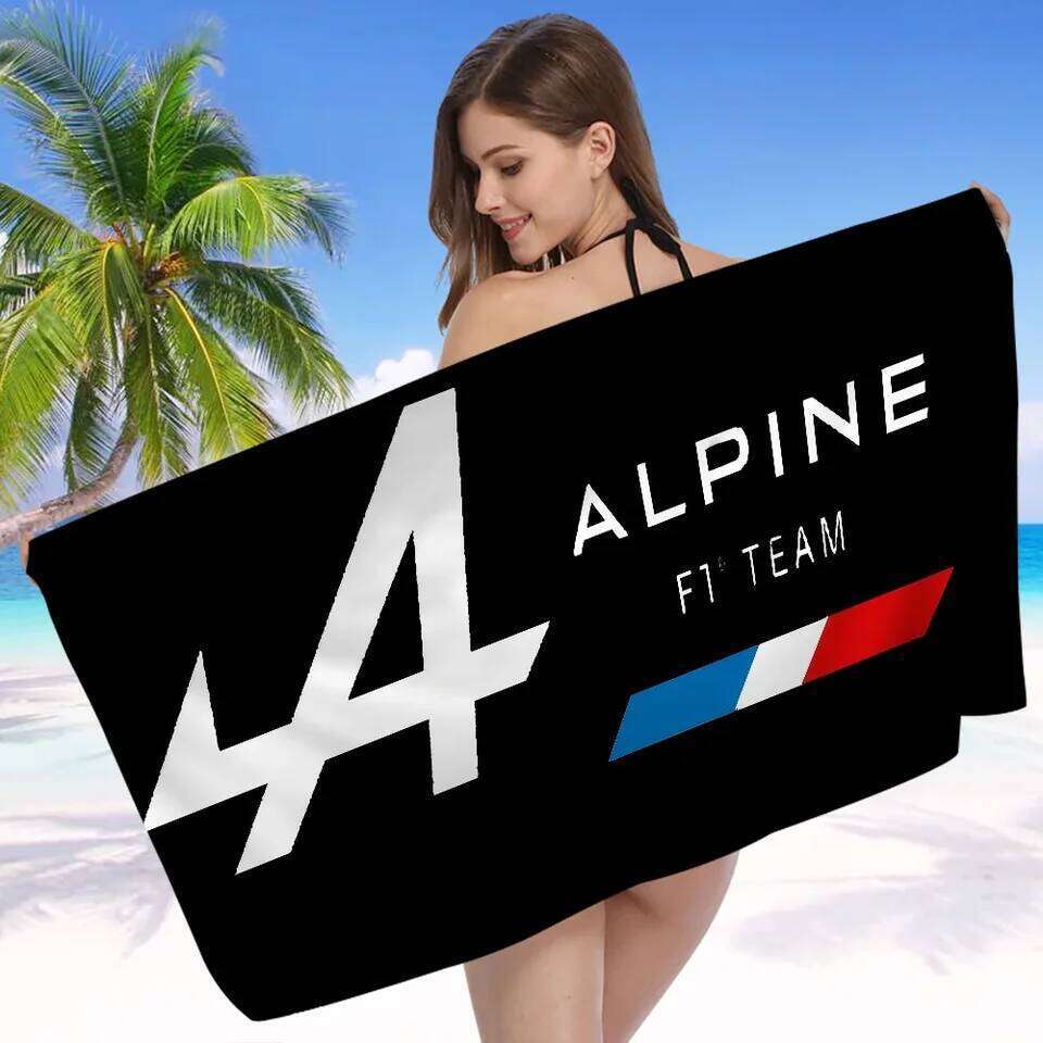 A-Alpine Automobiles Microfiber Quick Drying Beach Towels Oversized Printing Super Absorbent Pool Towel Blanket 26Y0126