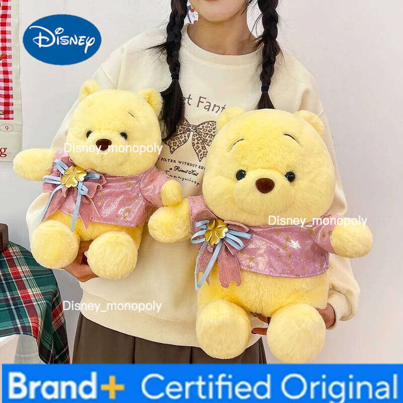 Disney 32-85cm Winnie The Pooh Plush Toys Kawaii Large Cartoon Plushie Anime Birthday Pillow Doll Stuffed Gift for Kids Xmas H260126