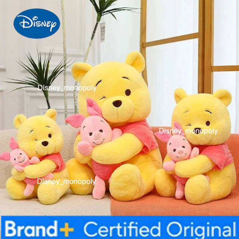 Disney 2026 HOT SALE 35cm Winnie the Pooh Plush Toy Cute Little Bear Vivi Doll Friend Birthday Gift Chrismas gift H260126