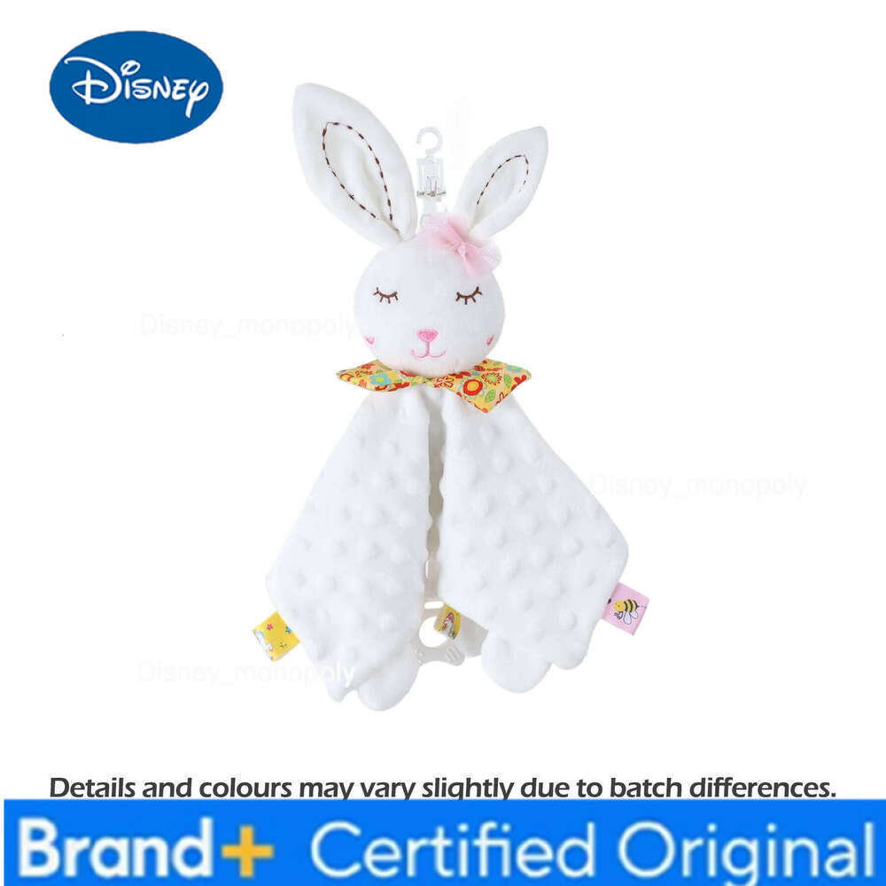 Disney Rabbit Comforter Blanket Soft Appease Baby Rattle Animals Toys Soothe Reassure Sleeping Towel Lathe Hanging Toddler H260126