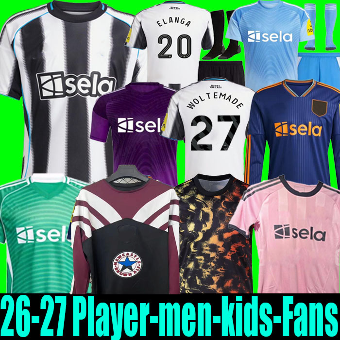 25 26 Woltemade newcastl e soccer jerseys Elanga CARABAO CUP FINAL 2025 2026 BARNES BRUNO G. Gordon MURPHY TONALI Football Shirt Home THIAW fans Player