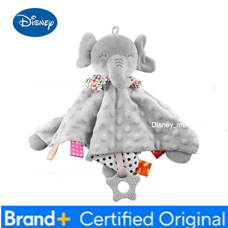 Disney 3-in-1 Soothing Elephant: Soft Blanket, Rattle, and Crib Hanging Toy for Babies H260126