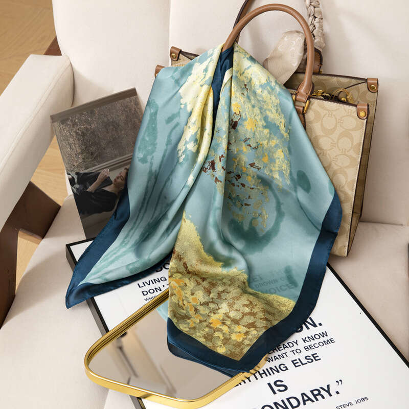 70cm Lijin Woven Square Small Silk For Women 2025 New Summer Versatile Professional Fashion Scarf