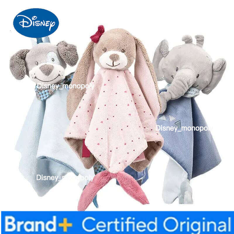 Disney Montessori Cuddly For Babies Comforter Bunny Stuffed Plush Sleeping Toy Appease Towel Baby Toys 0 12 Months H260126