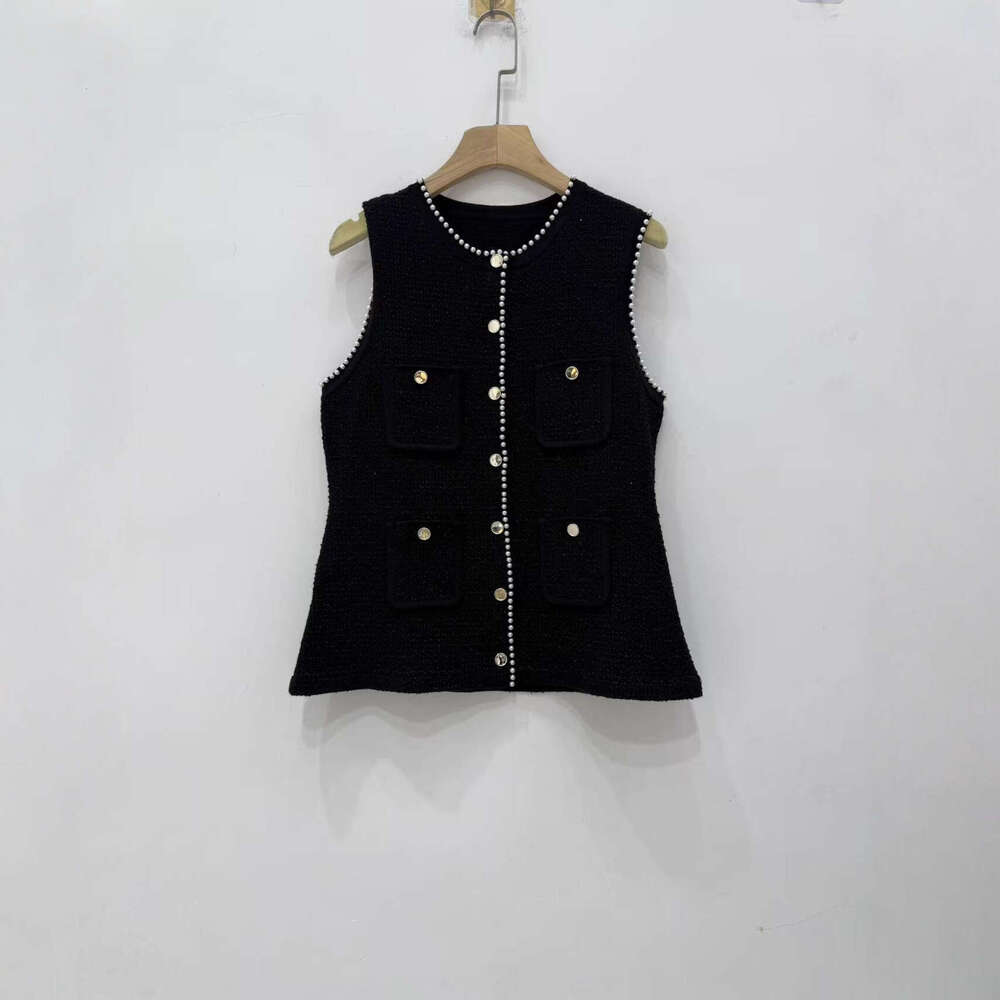 2026 Autumn New Designer Style Beaded Knitted Tank Top Skirt 2-piece Set for Women