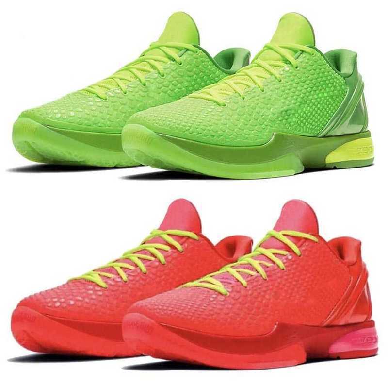 Authentic 6 Protro Shoes Mamba 5 Rings Men Grinch Mambacita Sweet Big Stage White Del Sol Bruce Lee Alternate Chaos Undefeated Hall of Fame Mens Sneakers With