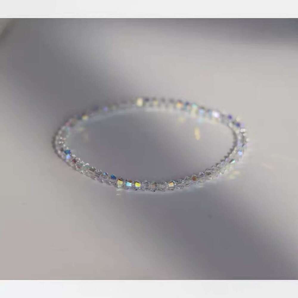 Super Shiny Ultra-Fine Shijia Crystal Bracelet Light Luxury Texture Layered Simple Handmade for Women