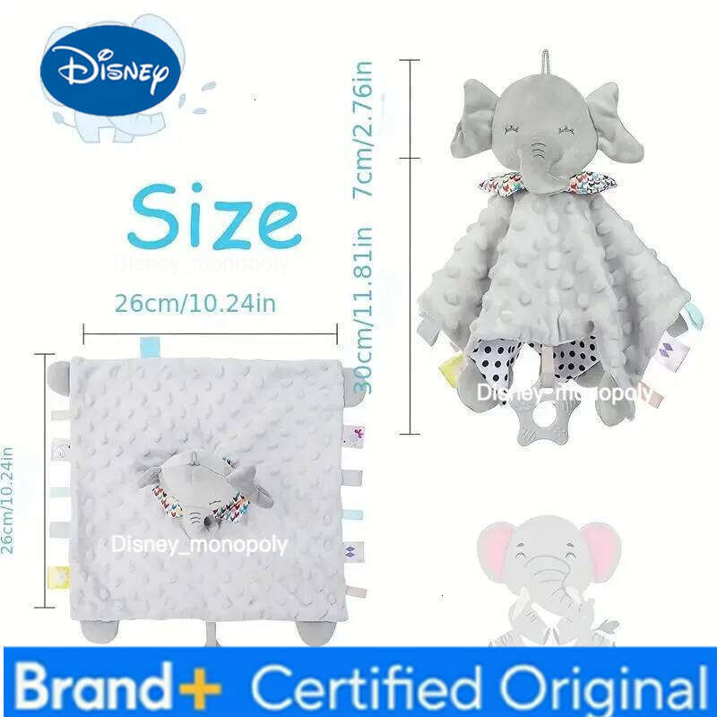 Disney Rabbit Comforter Blanket Soft Appease Baby Rattle Animals Toys Soothe Reassure Sleeping Towel Lathe Hanging Toddler H260126