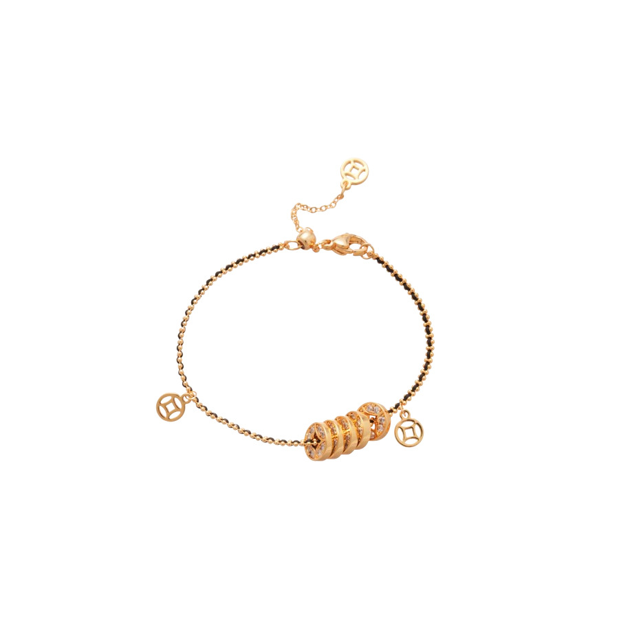 18K Real Gold Plated Copper Coin Little Horse Necklace Bracelet New Chinese Style Zodiac Year Jewelry Set Light Luxury Niche Accessories - view 9