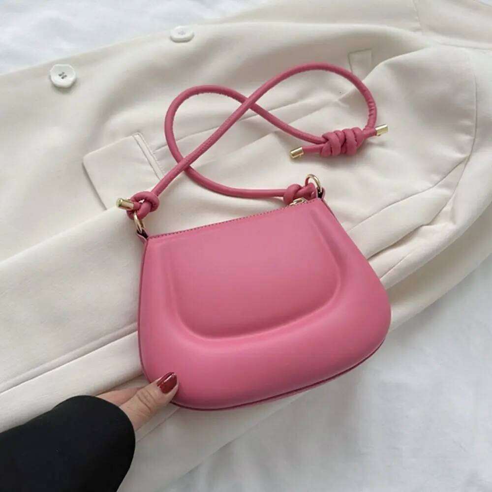 Girls Simple Solid Color Shoulder Messenger Crossbody Bags Underarm Bag XJ260125