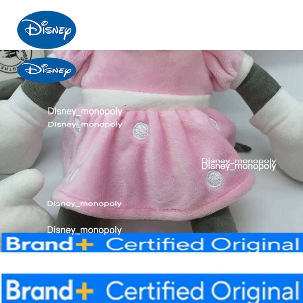 Disney 35cm Classic Retro Mickey And Minnie Mouse Plush Toys Stuffed Soft Doll For Children Birthday Gift H260126
