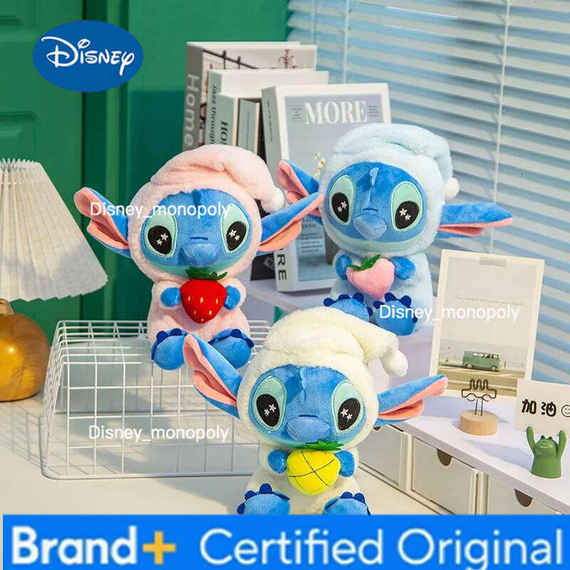 Disney 25cm Stitch Mickey Cartoon Kawaii Soft Stuffed Dolls Girls Companion Plush Toys Homedecor Pillow H260126