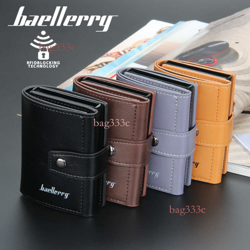 New Arrivals Men's Holder European And American Automatic Pop-Up Clip New Metal Aluminum Shell RFID Card Case MASA