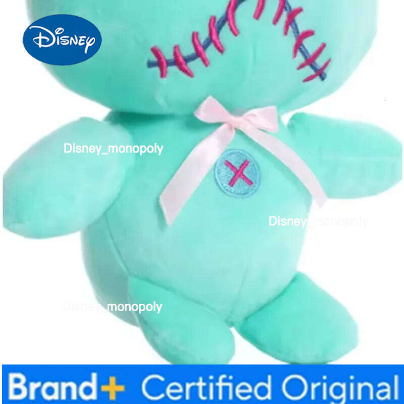 Disney Anime Scrump Pendant Cartoon Lilo and Stitch Plush Toys Soft Stuffed Kawaii Green Doll Xmas Gift For Kids H260126