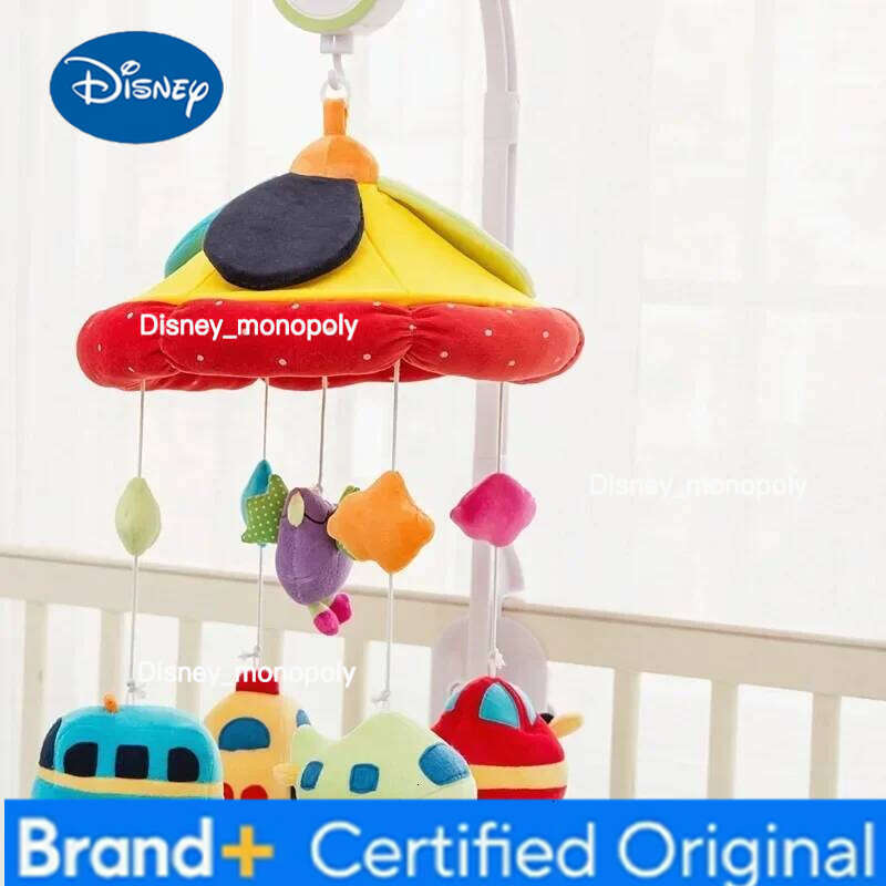 Disney Bed Bell Mobile Rattles Soft Felt Astronaut Sky Newborn Music Box Hanging Toy Crib Bracket Baby Gifts Toys H260126