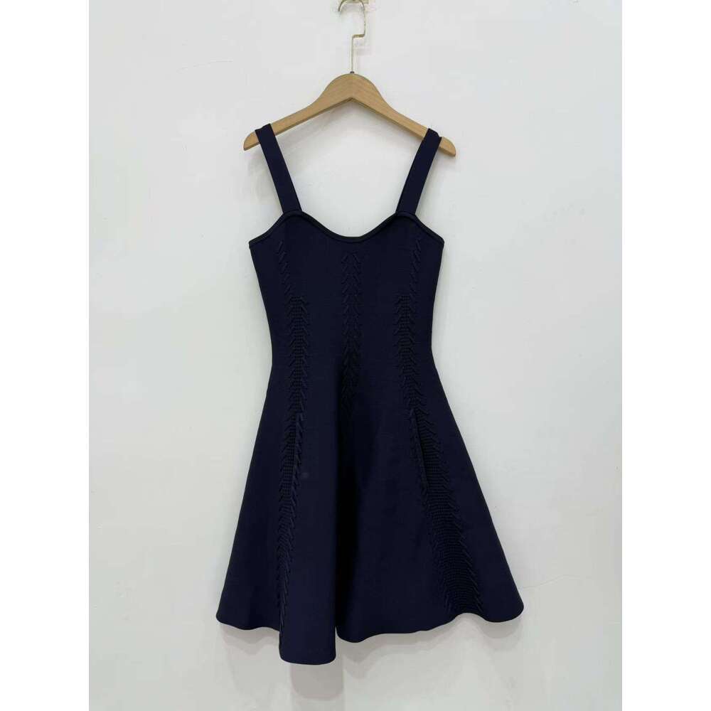 French Elegance 2026 Summer New Casual Multi functional Tie Knitted Short cardigan Strap Dress for Children