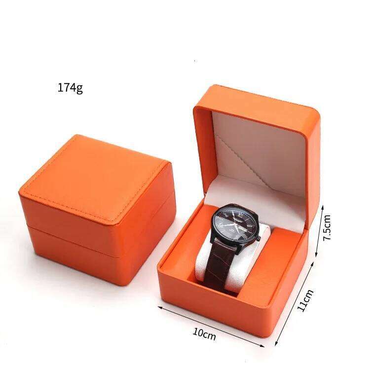 Storage Box PU Single Display Case Wristwatch Holder Travel Jewelry Watch Organizer For Men Gift