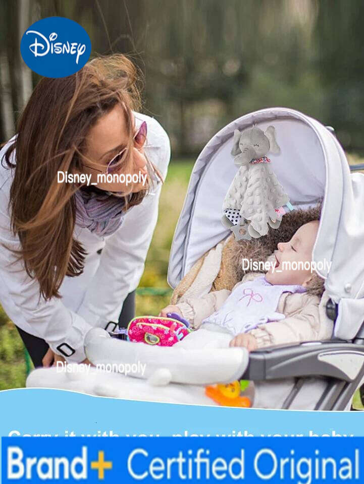 Disney Elephant Comforter Blanket Soft Appease Baby Rattle Animals Toys Soothe Reassure Sleeping Towel Lathe HangingToddler H2601261