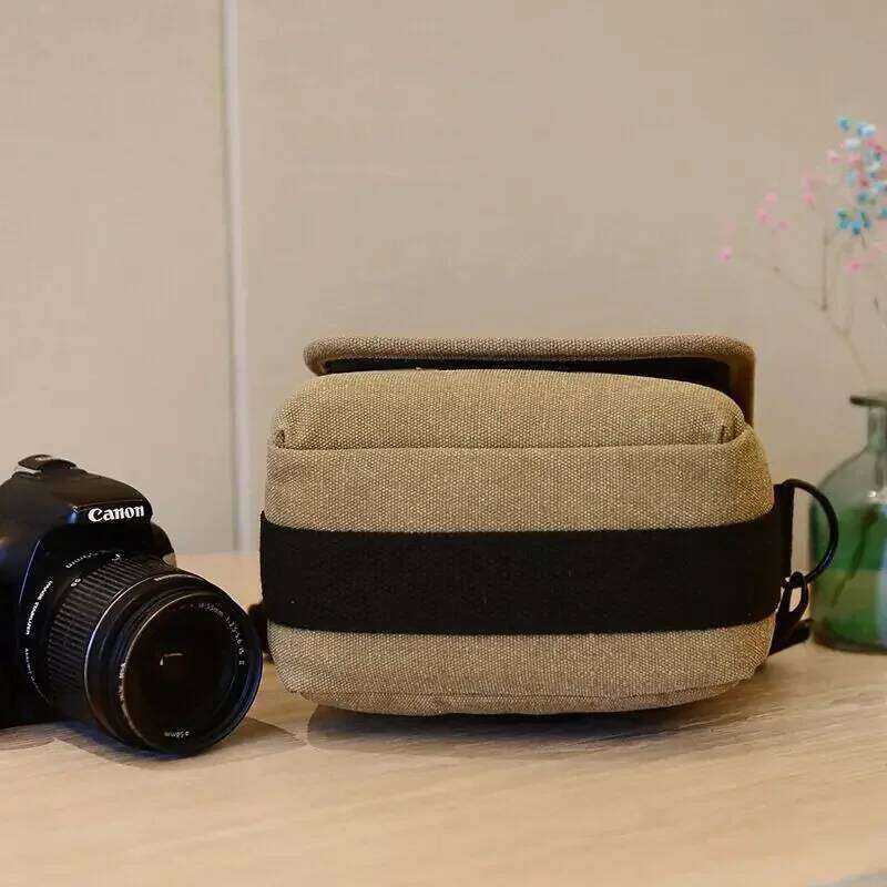 Canvas Camera Case Bag For Canon EOS M10 M6 M5 SX60 SX50 SX30 SX510 1100D 1200D 1300D 450D 500D 600D 550D 18-55mm lens XJ260125