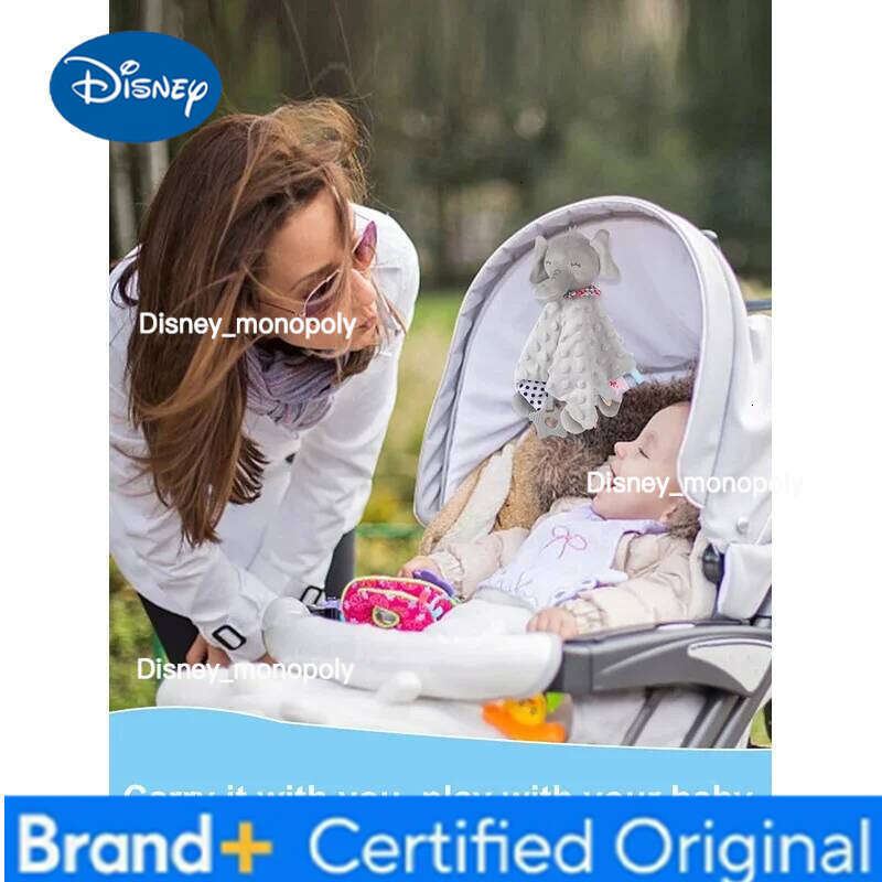 Disney 3-in-1 Soothing Elephant: Soft Blanket, Rattle, and Crib Hanging Toy for Babies H2601261