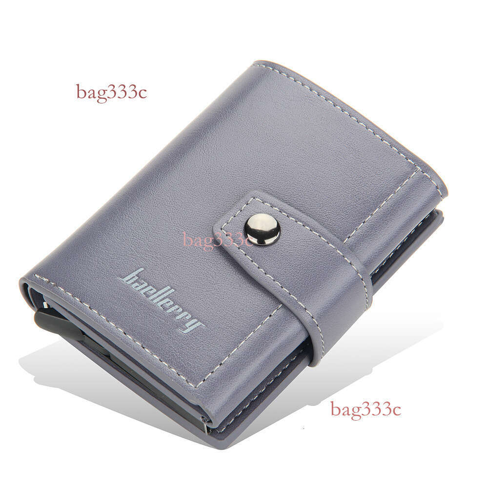 New Arrivals Men's Holder European And American Automatic Pop-Up Clip New Metal Aluminum Shell RFID Card Case MASA