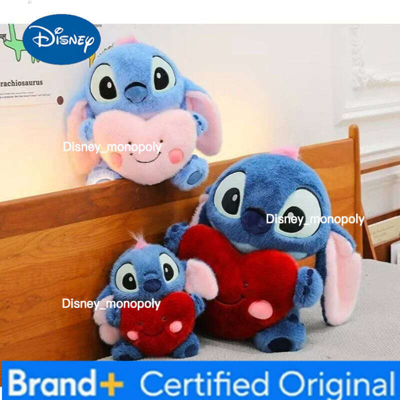 Disney 25cm Lilo and Stitch Plush Toy Cartoon Anime Stuffed Kawaii Valentine's Day Love Stich Doll Plushie Kids Xmas Gifts H260126