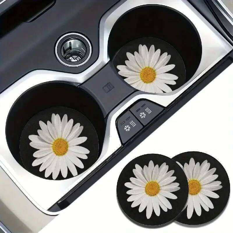 Durable Non-slip Beverage Mat Set with Thermally Protected Design for Automobiles' Cups