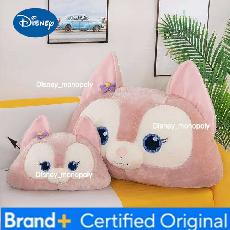 Disney Linabel Plush Pillow Toy Kawaii Stuffed Doll Cartoon Anime Animal Cushion Fluffty Home Decor Kid Gifts H260126