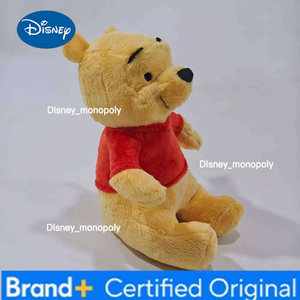 Disney the Pooh Cute Soft Stuffed 22CM Sitting Winnie Bear Plush Dolls Baby Toys Home Decor Gifts for Children H260126