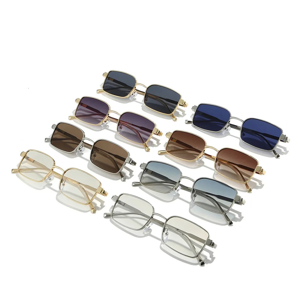 Simplify Rectangle Sunglasses Men Women Y2K Alloy Uv400 Casual Ins Fashion Sun Glasses 260126