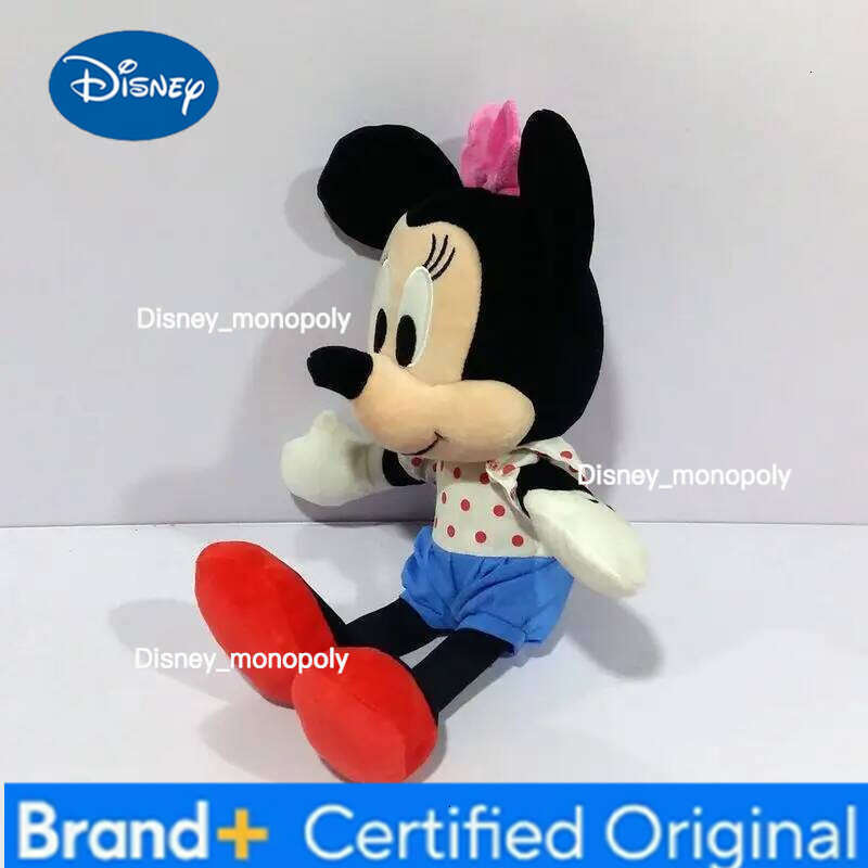 Disney 32cm Mickey Mouse Toys Kawaii Anime Minnie Stuffed Plush Models Decoration Dolls For Kids Birthday Gift H260126