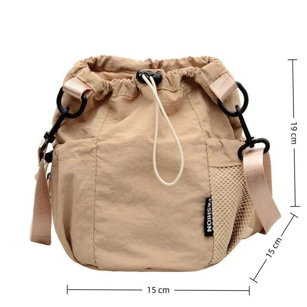 Fashion Single Shoulder Solid Color Lightweight Crossbody Nylon Small Bag Outdoor XJ260125
