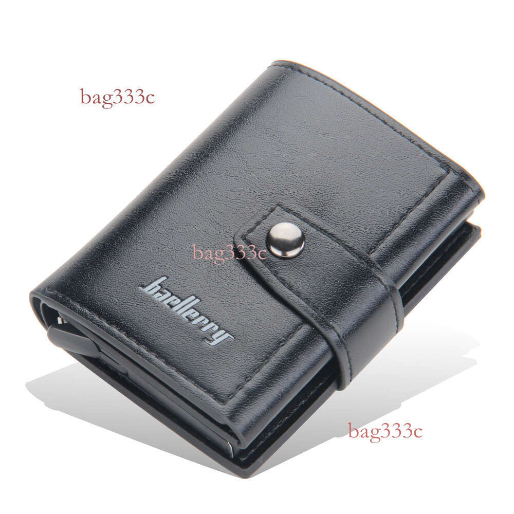 New Arrivals Men's Holder European And American Automatic Pop-Up Clip New Metal Aluminum Shell RFID Card Case MASA