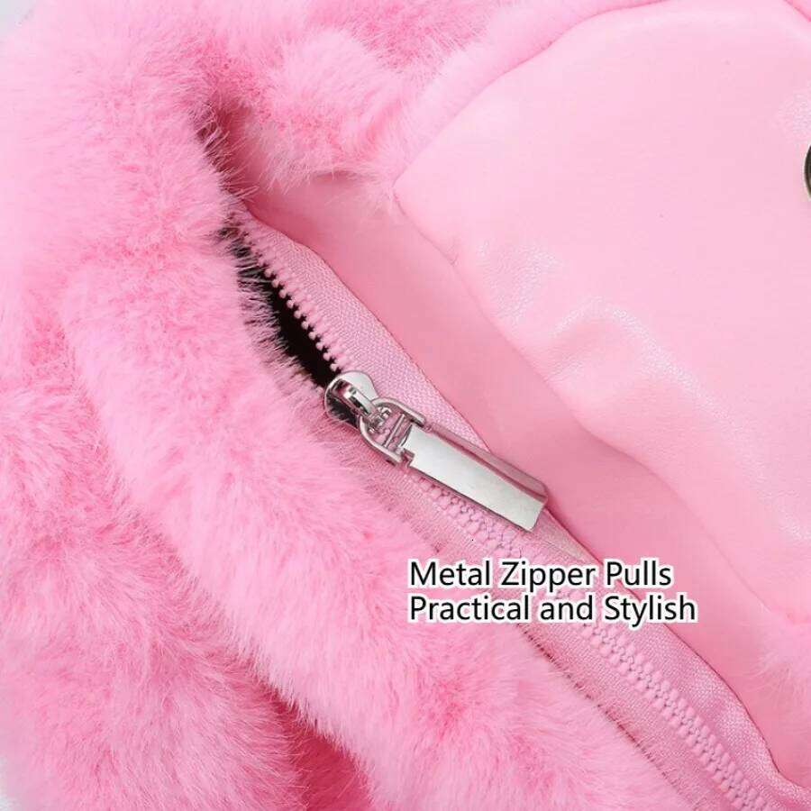 Korean Niche Fuzzy Tote 2026 Fall/Winter New Fluffy Sweet Shoulder Crossbody Bag Commuter Versatile Plush Bags XJ260125