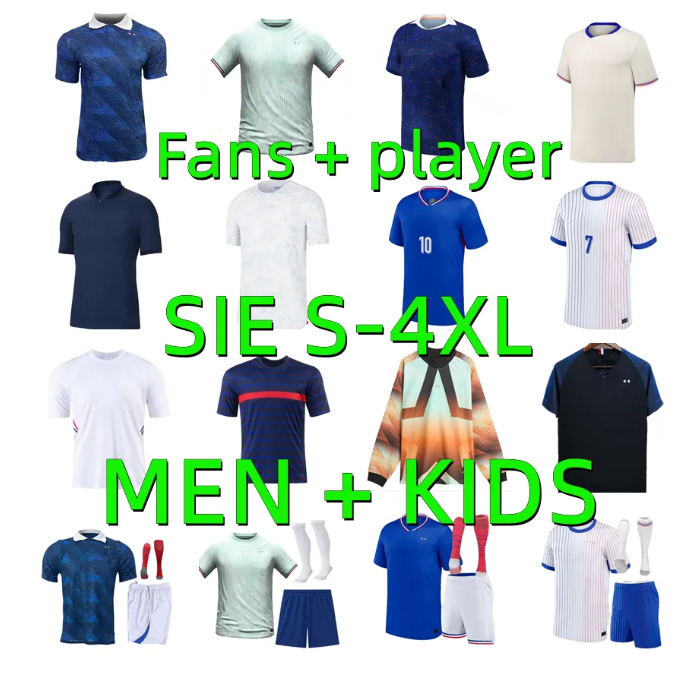 2025 2026 french club MBAPPE DEMBELE soccer jerseys 24 25 26 GRIEZMANN GIROUD TCHOUAMENI BARCOLA OLISE THURAM DOUE RABIOT Men kids kits socks Maillots football shirt